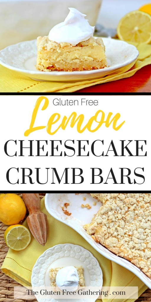 Gluten Free Lemon Cheesecake Crumb Bars – The Gluten Free Gathering