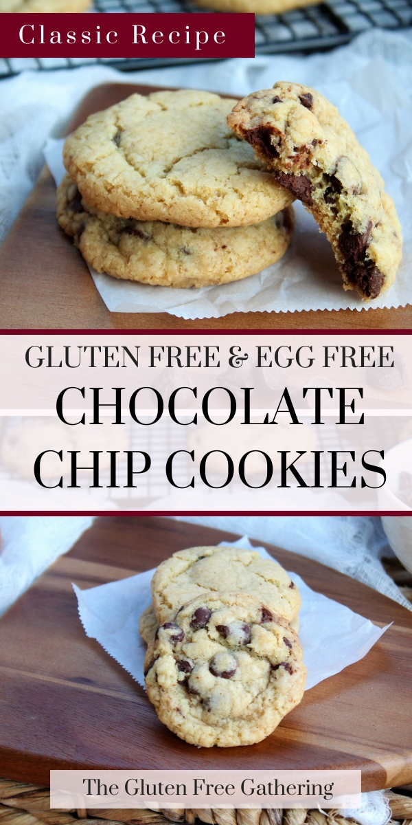gluten free chocolate chip cookies (egg free)